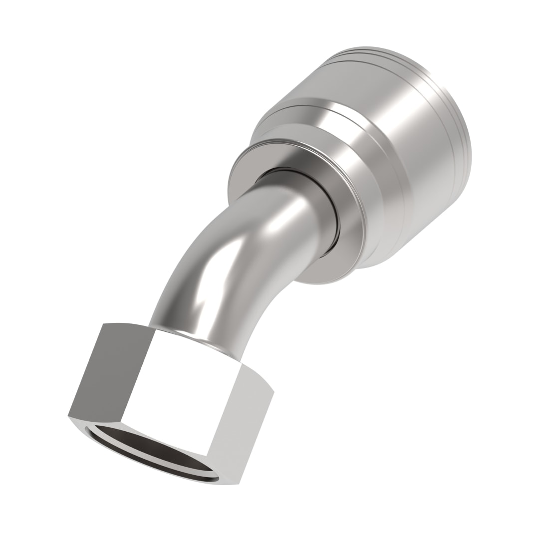 1IN FEM ORS 45D X 1IN HYD HOSE FITTING