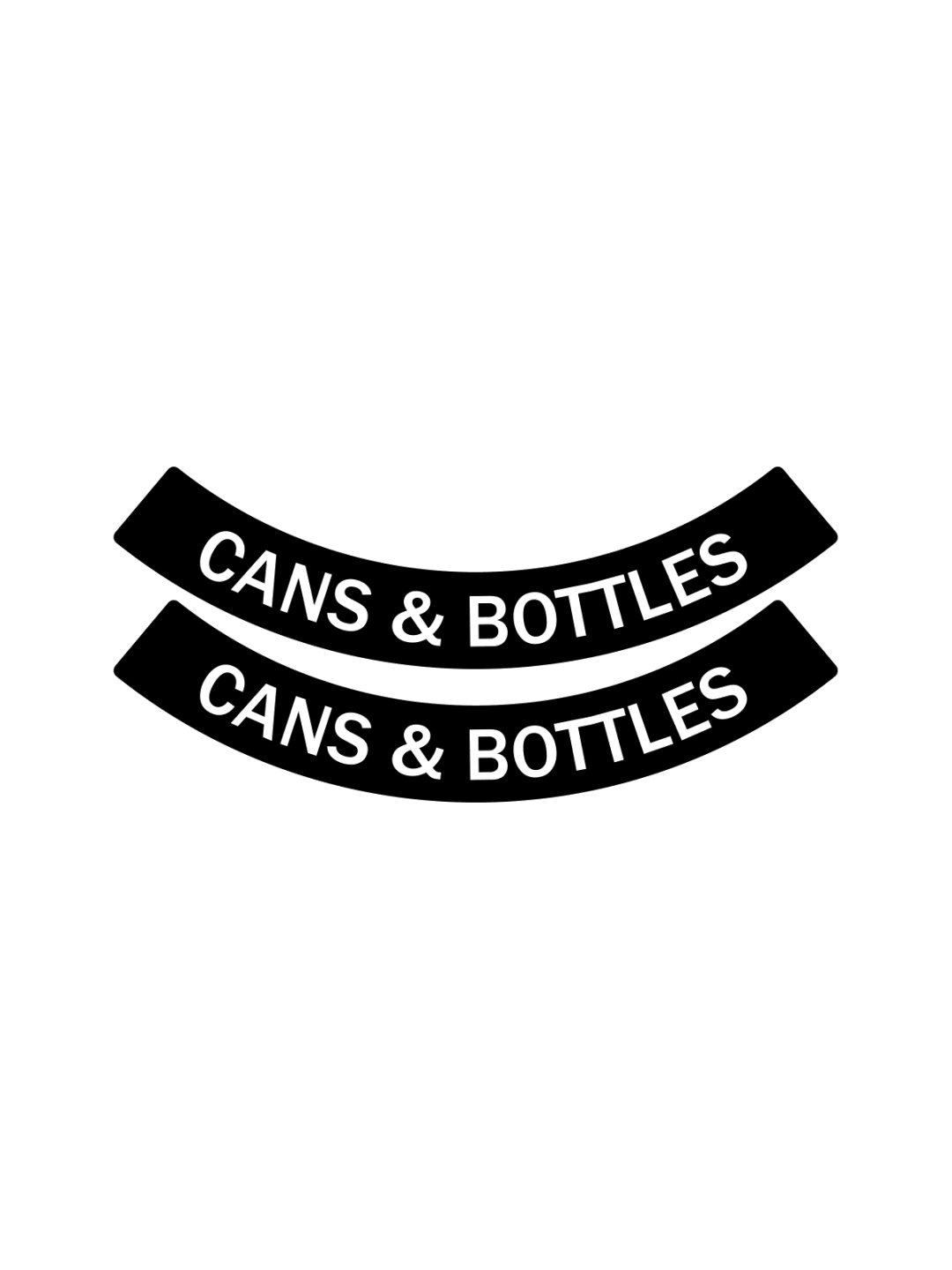  EVOLVE - Label - Ellipse &amp; Cube - Cans &amp; Bottles - Circle - Black-White