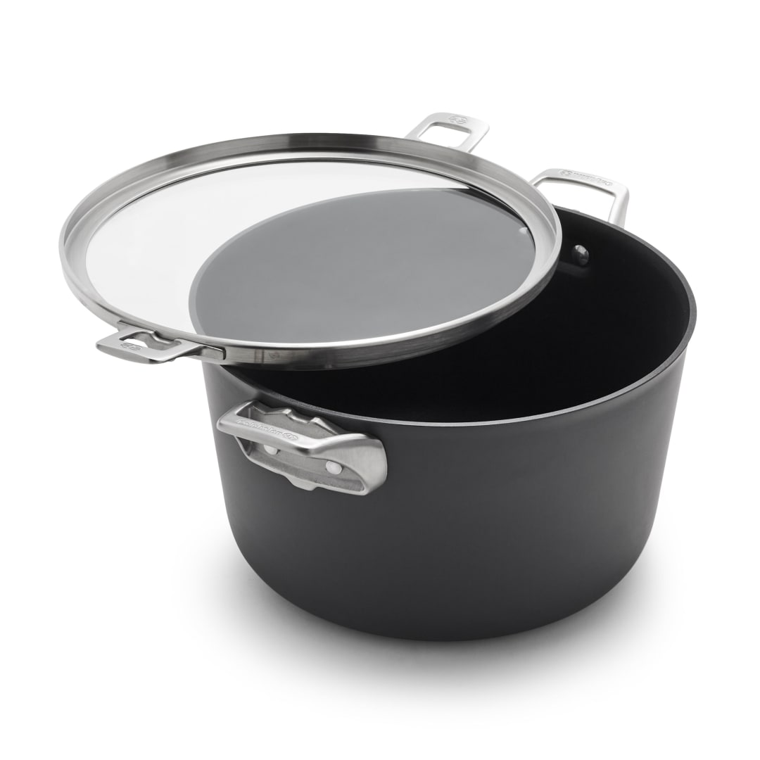 Calphalon® Premier™ Space-Saving Hard-Anodized Nonstick 12-Quart Stock Pot with Lid