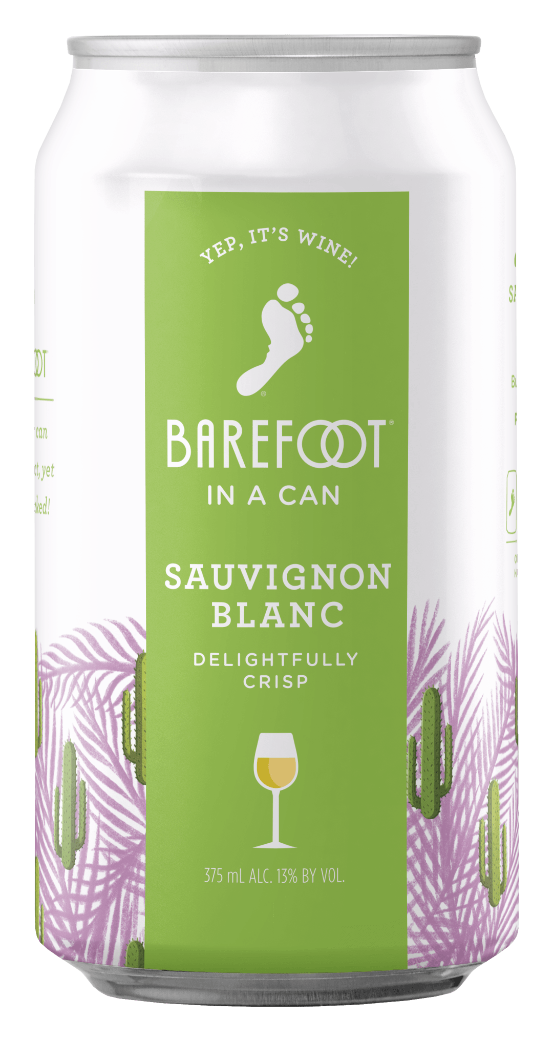 Barefoot Cellars Sauvignon Blanc White Wine 375ml Can