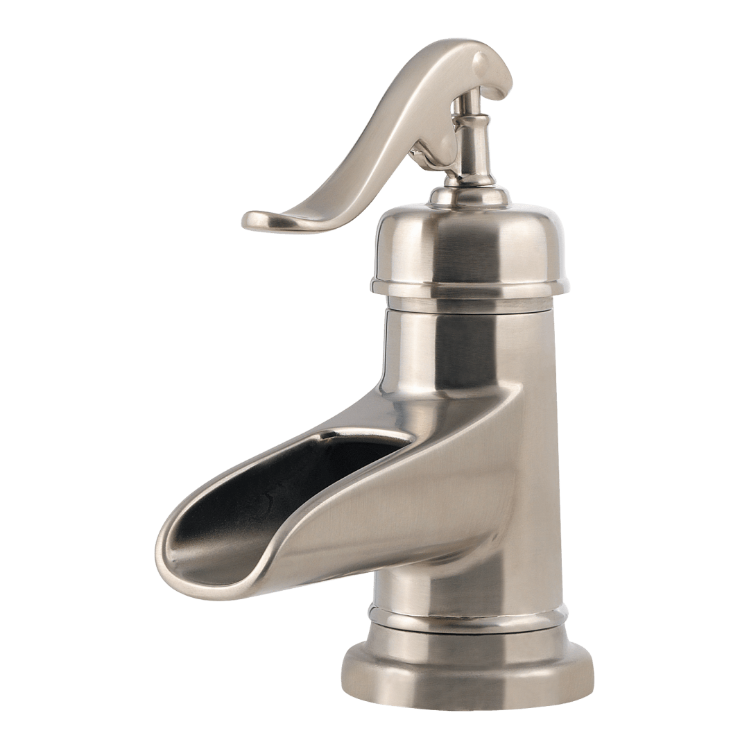 Ashfield Single Control 4-in Centerset Bathroom Faucet in Brushed Nickel