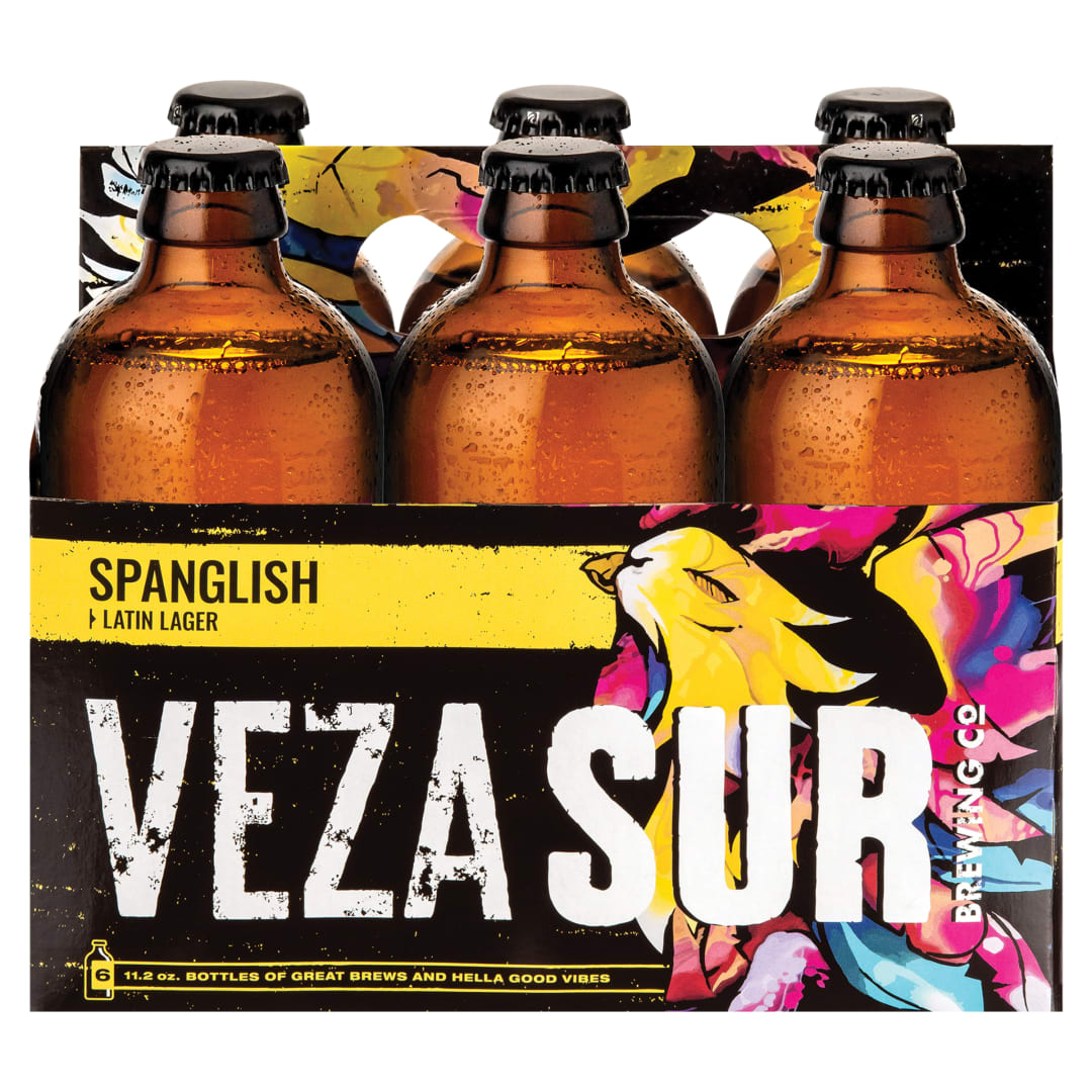 Veza Sur Brewing Co. Spanglish Latin Lager, 6 Pack 11.2 fl. oz. Bottles