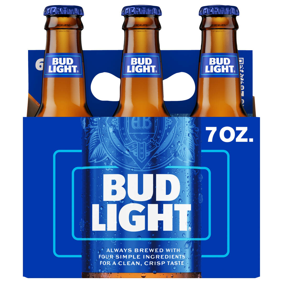 Bud Light 6x7 oz Glass Bottle Basket CARRIER
