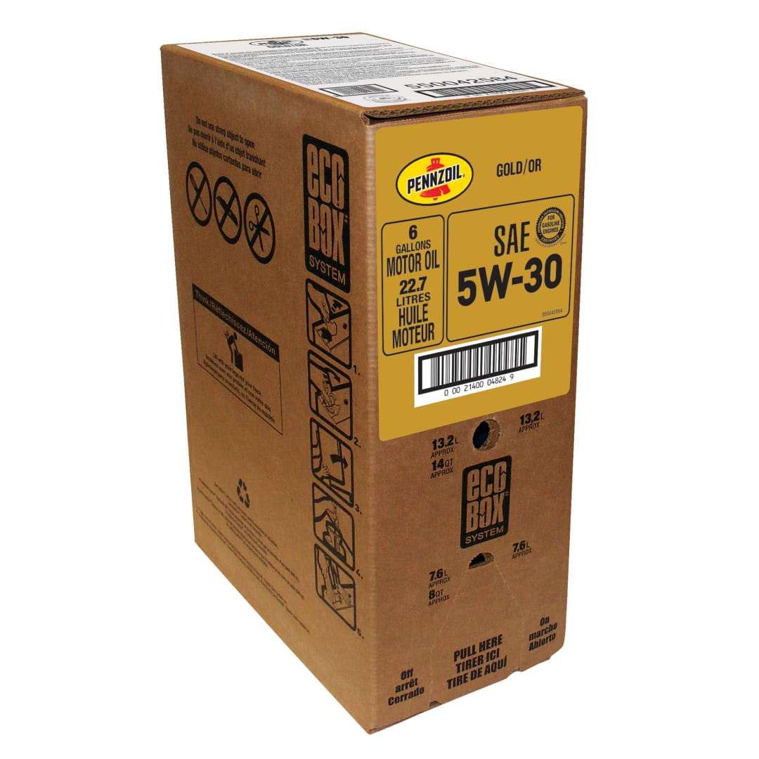 Pennzoil Gold 5W-30 Motor Oil, 24 Quart Ecobox