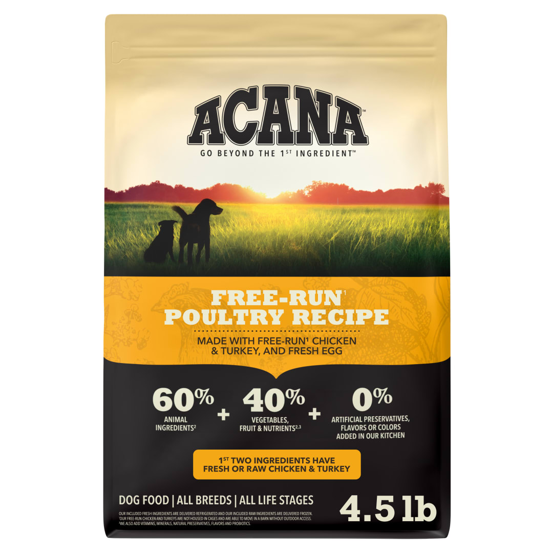 ACANA Grain Free Dry Dog Food Free Run Poultry Recipe