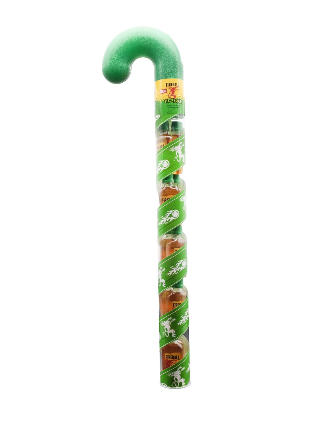 Fireball Blazin Apple Whisky Candy Cane 10 Pack 50ml 66 Proof