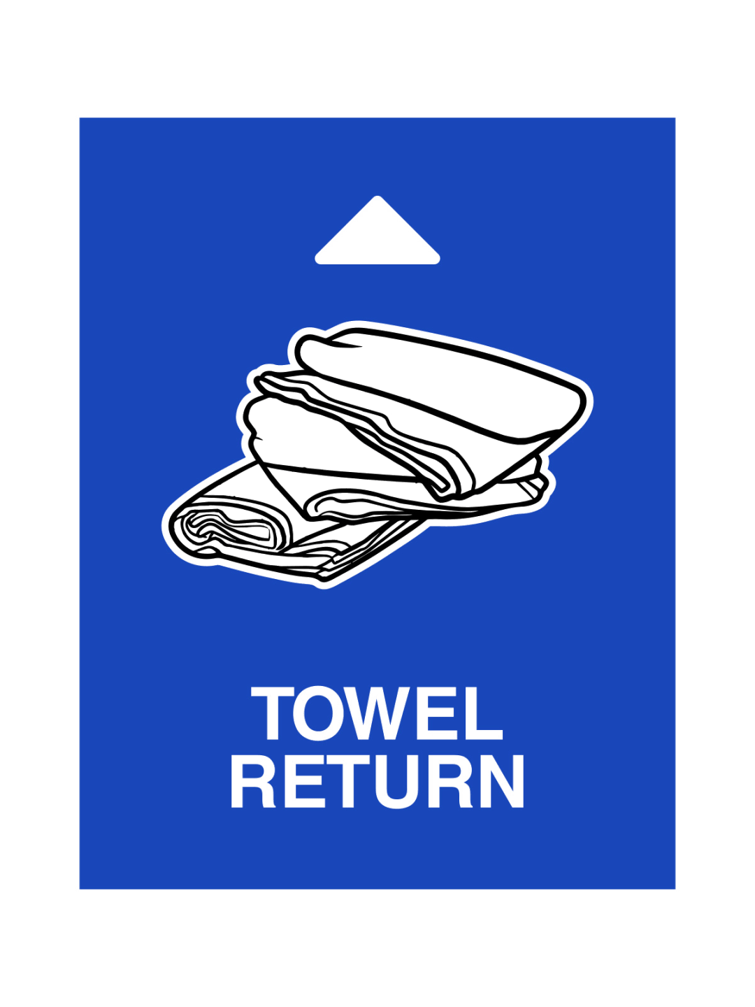  AURA - Sign - Towel Return - Blue