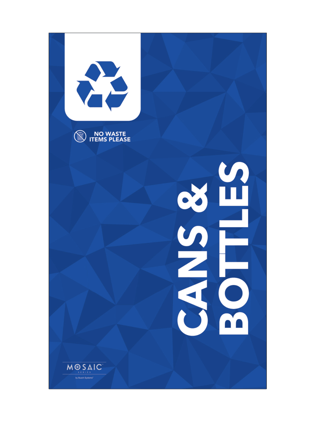  MOSAIC - Body Sign - Cans &amp; Bottles - Blue