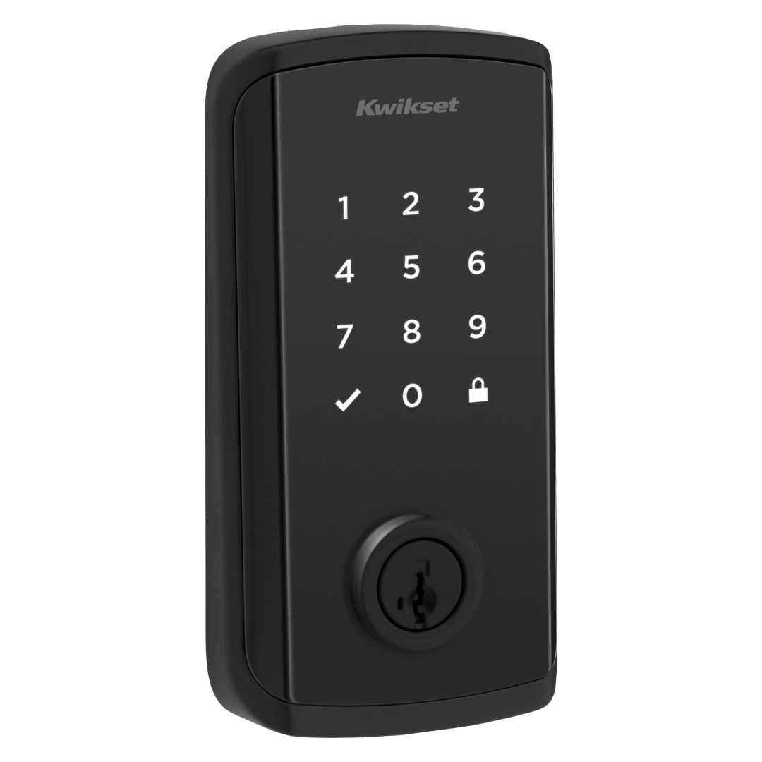 Halo Select Touchscreen Wi-Fi and Matter Enabled Smart Lock Deadbolt with Door Status Sensor and Intrusion Detection in Matte Black