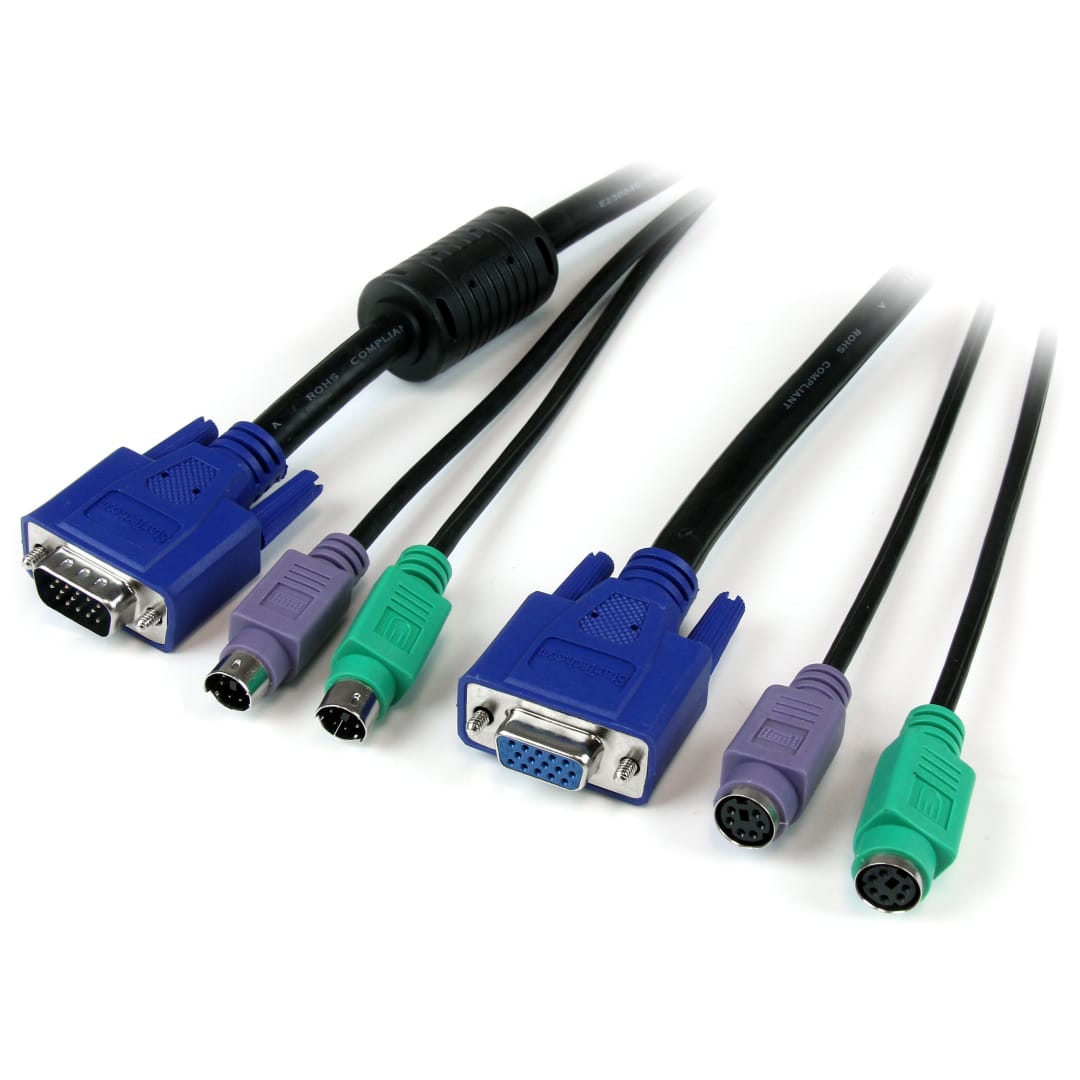 25 ft Black PC99 3-in-1 Console Cable