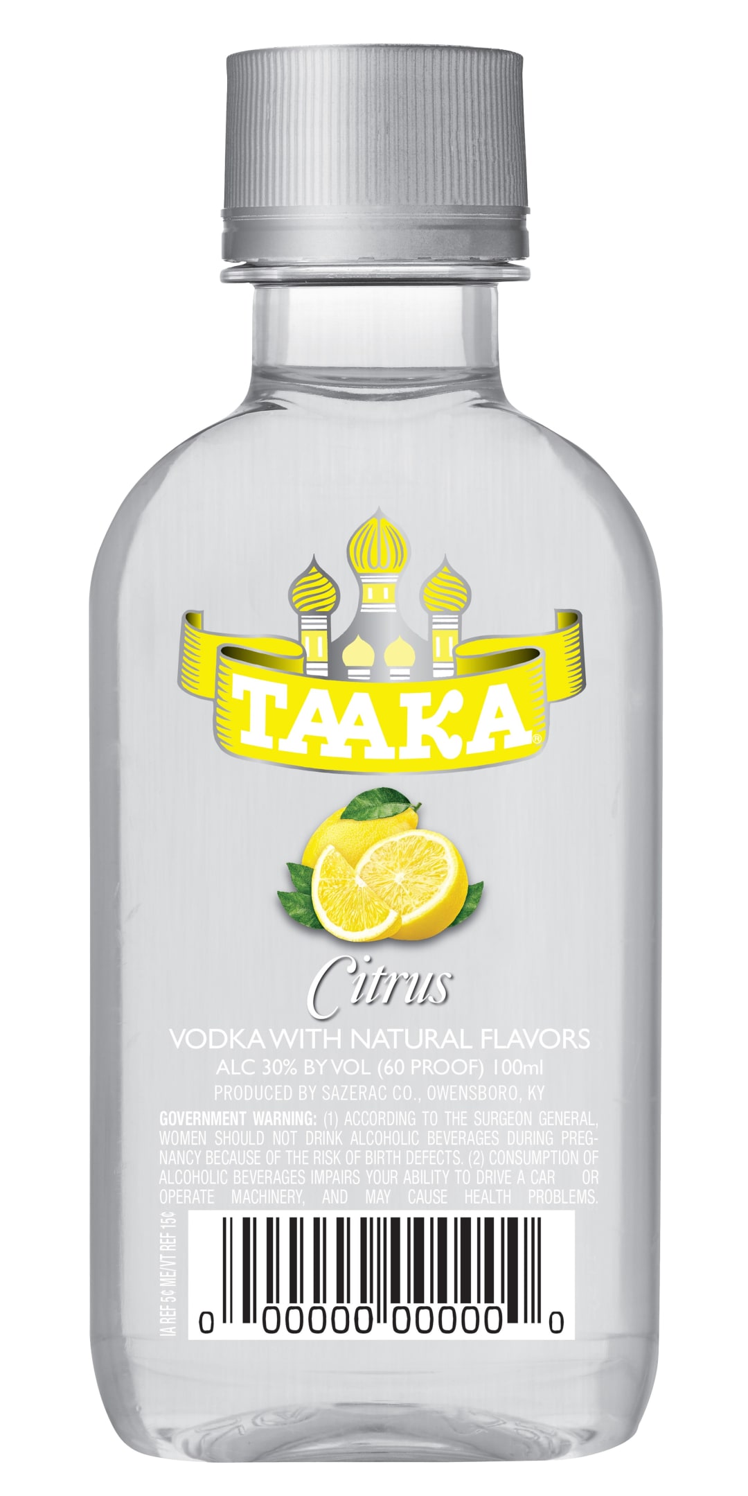 Taaka Citrus Vodka 100ml 60 Proof