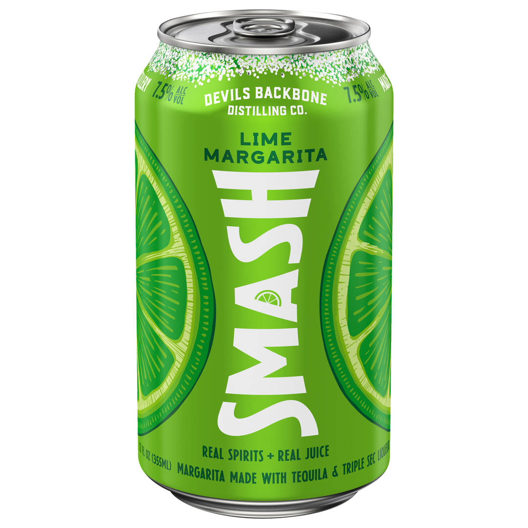 Devils Backbone Tequila Smash Lime Margarita 12 oz Single CAN 7_5ABV - Plain Aluminum - Standard Gloss - Craft Direct