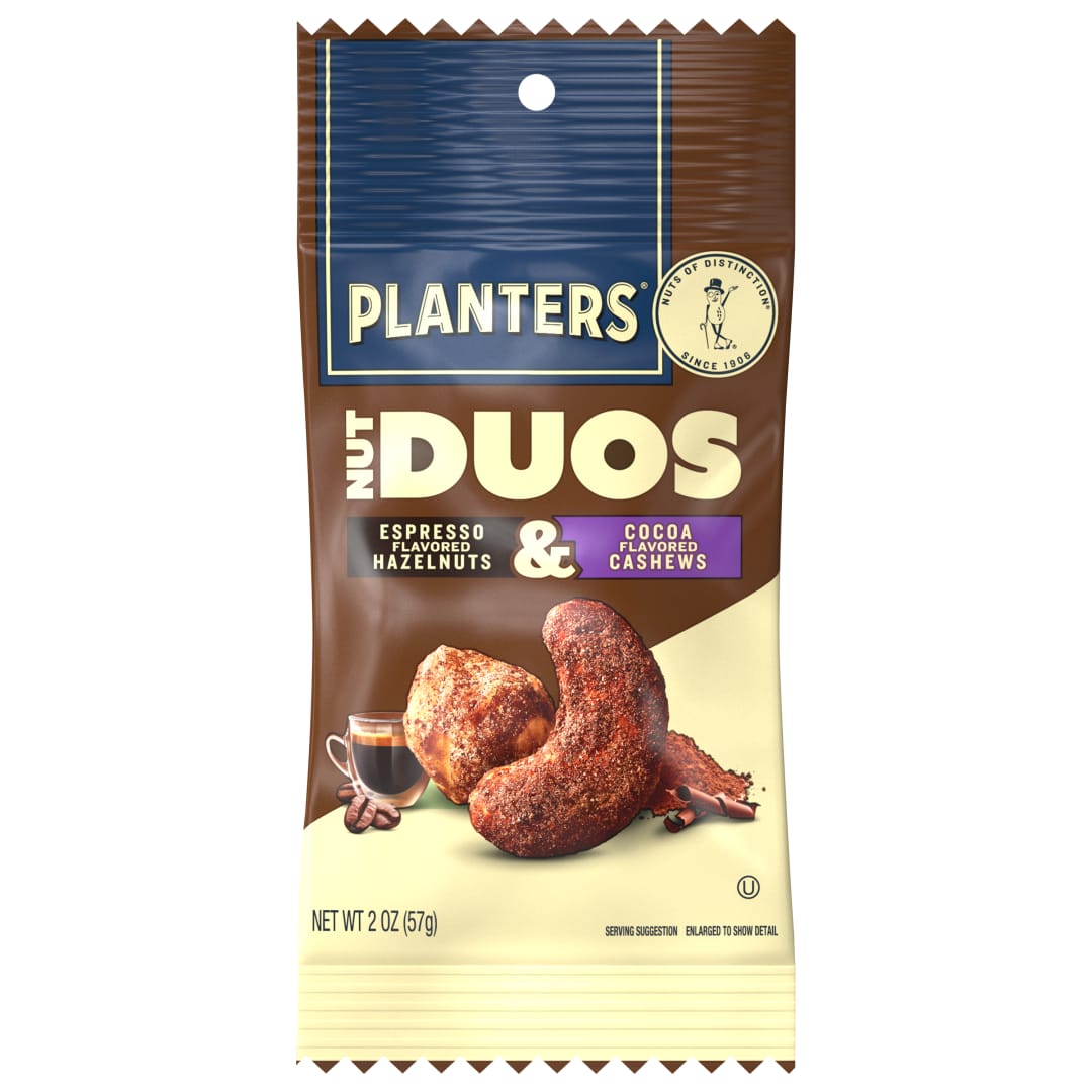 PLANTERS Nut Duos Cocoa Bean Cashew Espresso Hazelnut 6/10ct