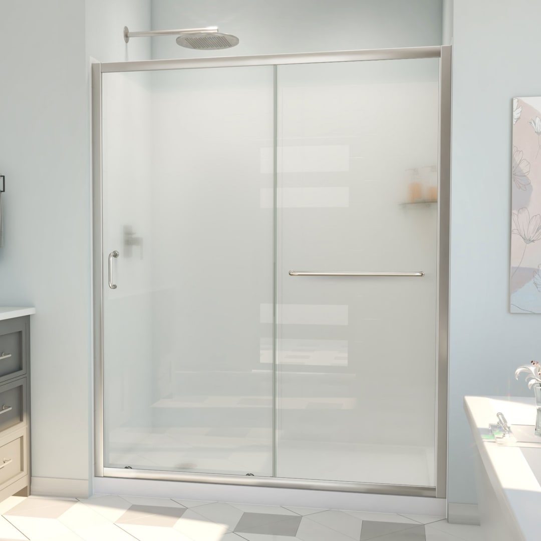 36 Inch Shower Insert DreamLine Infinity-Z 36 inch D x 60 inch W x 78 3/4 inch H Semi ...