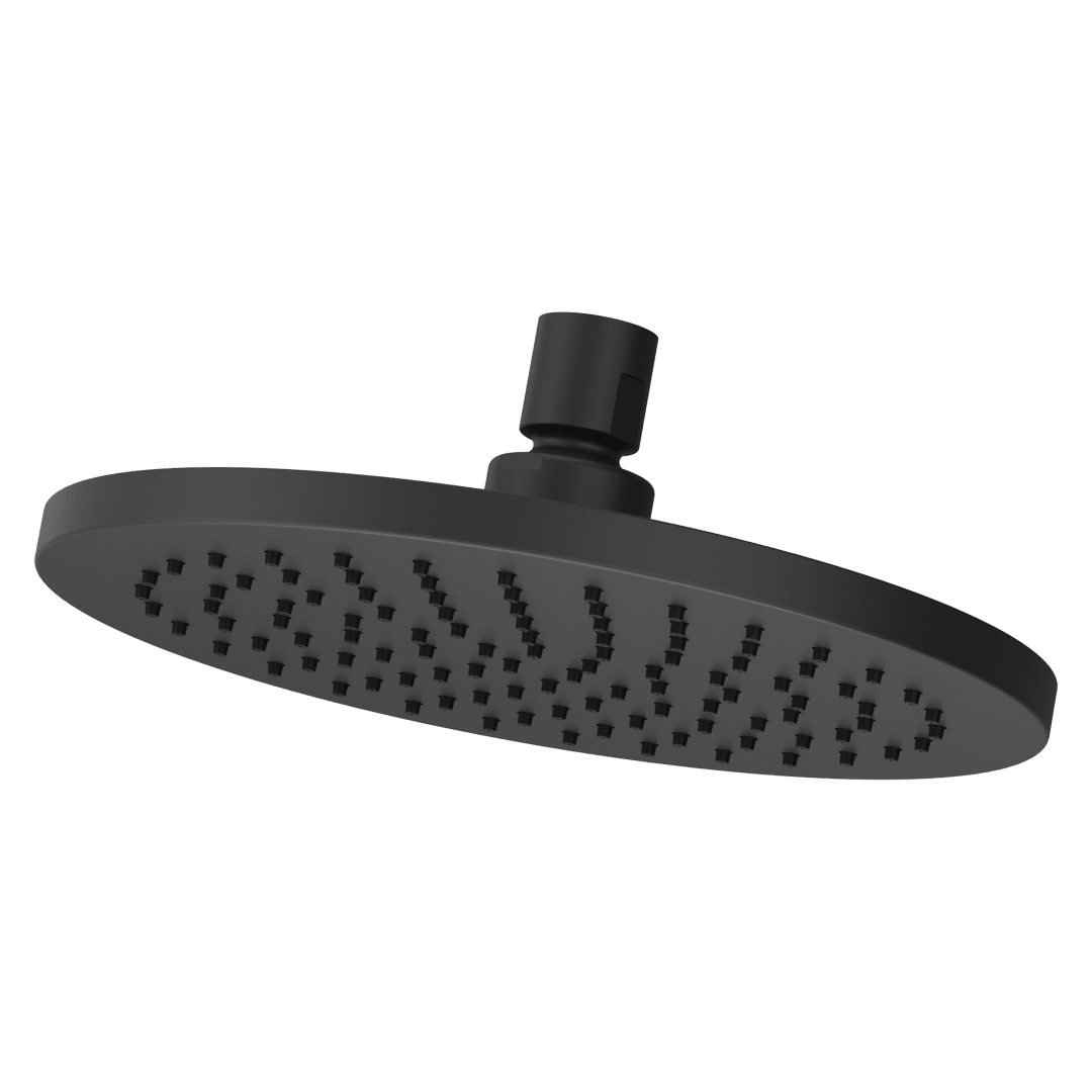 Modern Round 8 in. Raincan Showerhead in Matte Black