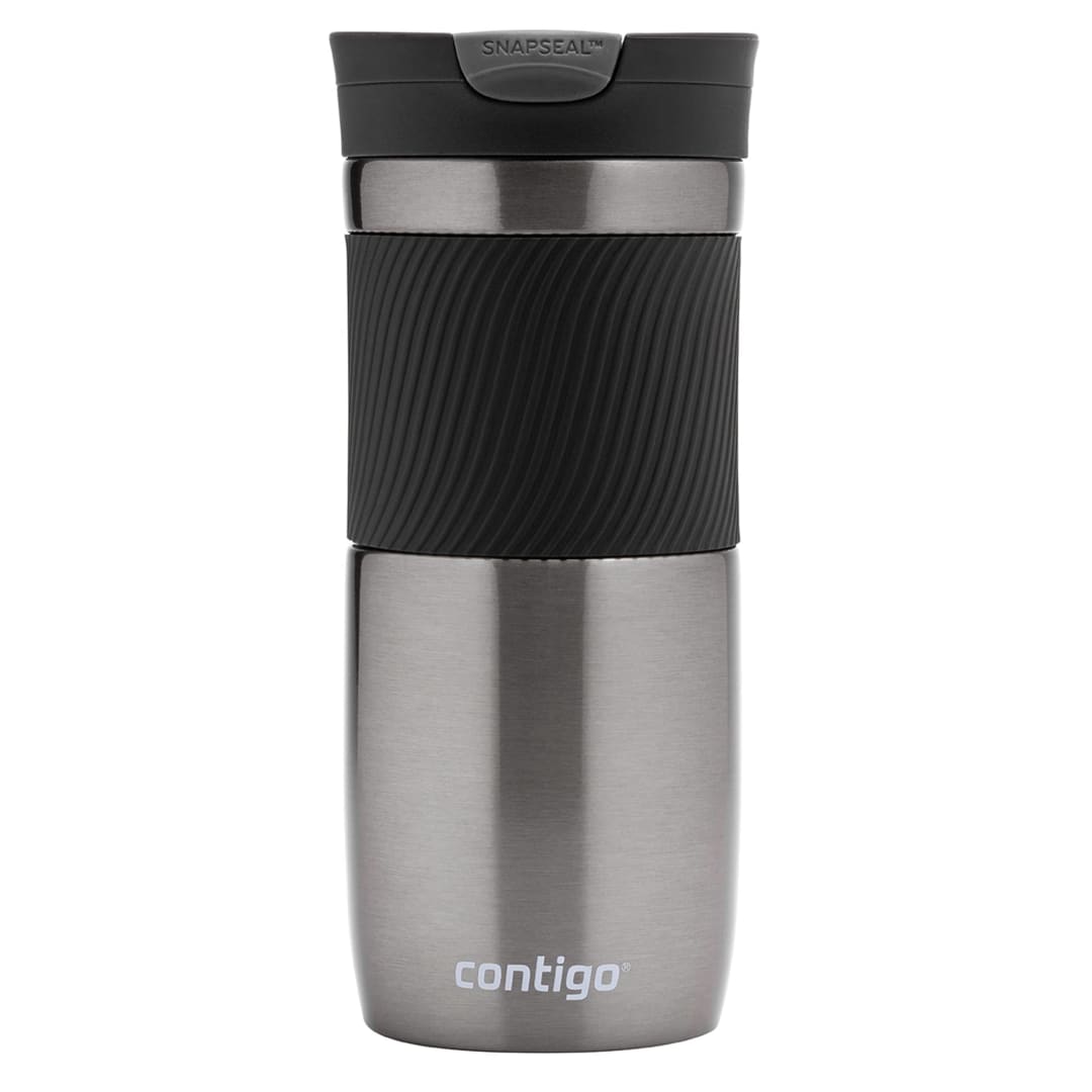 Contigo® Byron SNAPSEAL™ Travel Mug, Stainless Steel Thermal Mug, 470ml., Gunmetal