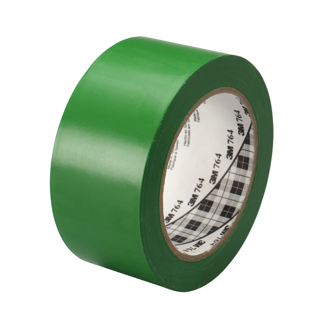 3M™ Allzweck-PVC-Klebeband 764, Grün, 50 mm x 33 m, 0.13 mm