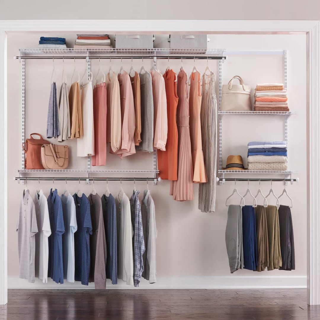 Rubbermaid Configurations 4-8 foot closet kit- White