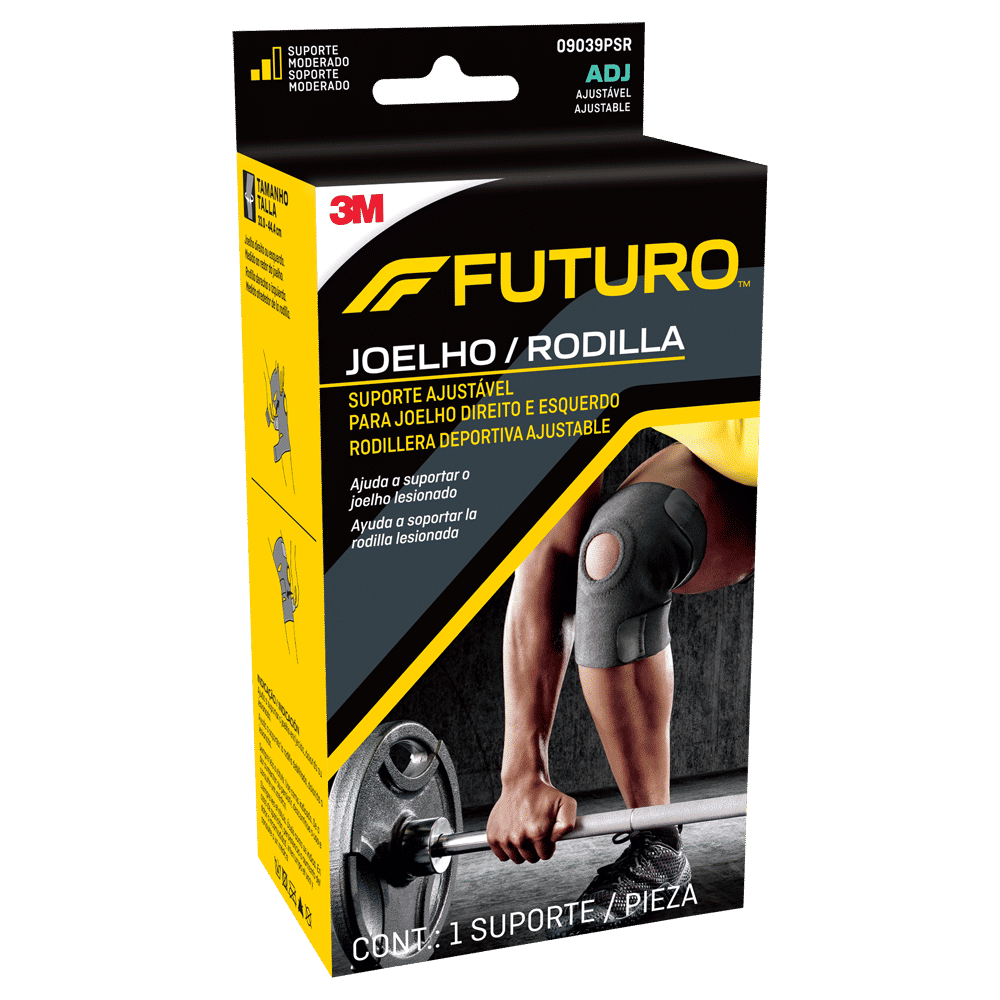 Joelheira Confortável 3M™ Futuro™ Bilateral , Tamanho Ajustável