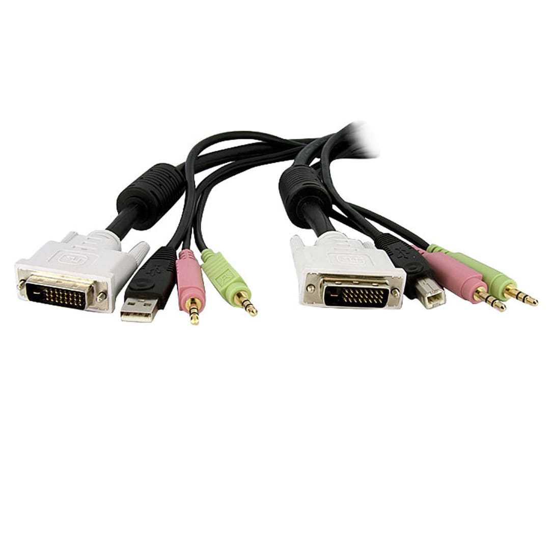 High Resolution DVI Dual Link USB KVM Cable