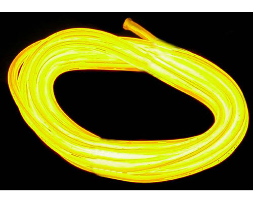 Yellow EL Wire with Power