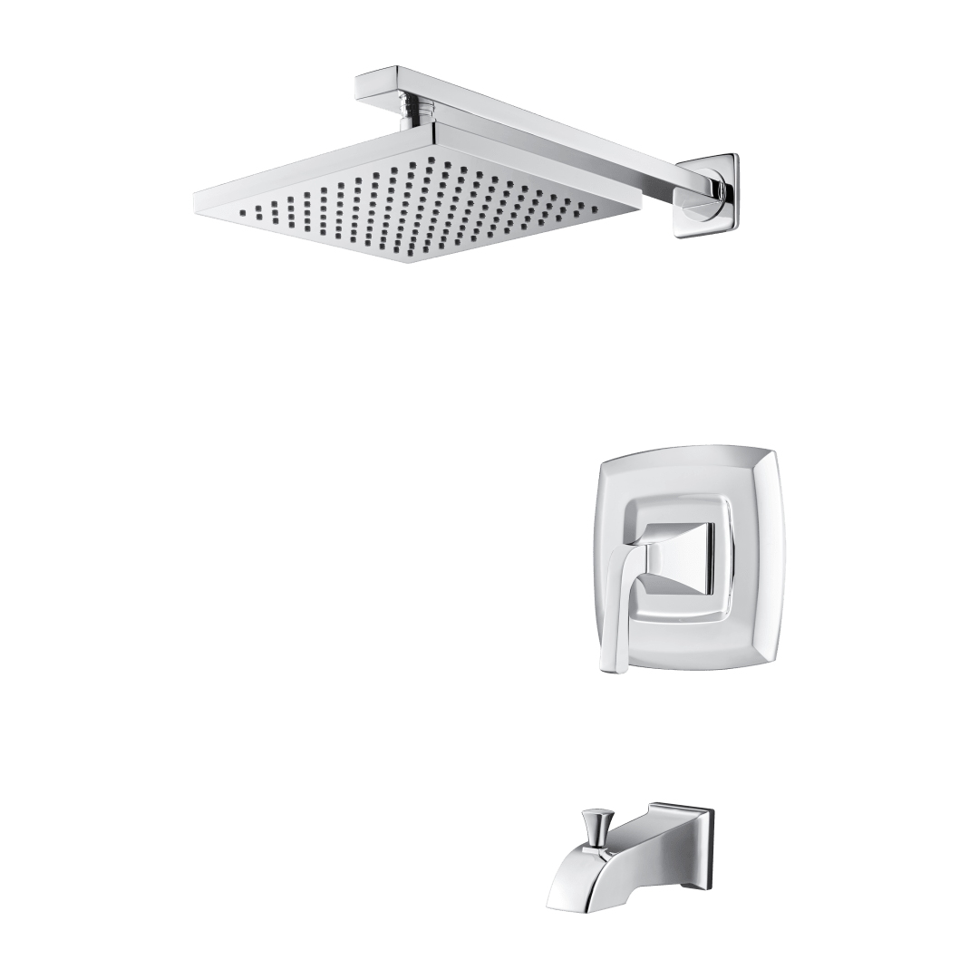 Vorena 1-Handle Tub & Shower Faucet in Polished Chrome