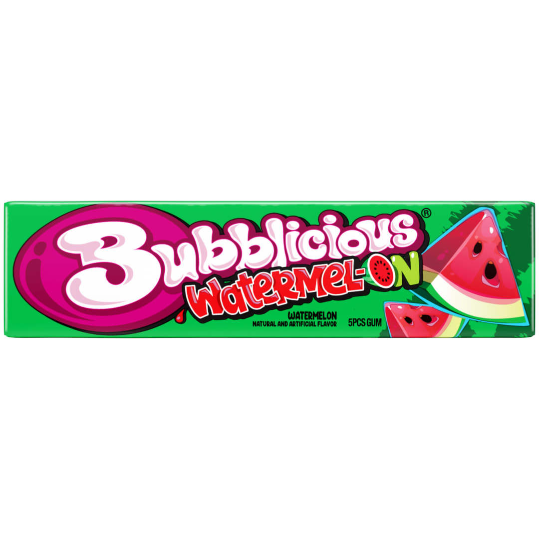 Bubblicious Bubble Gum Watermelon 5 pc Single