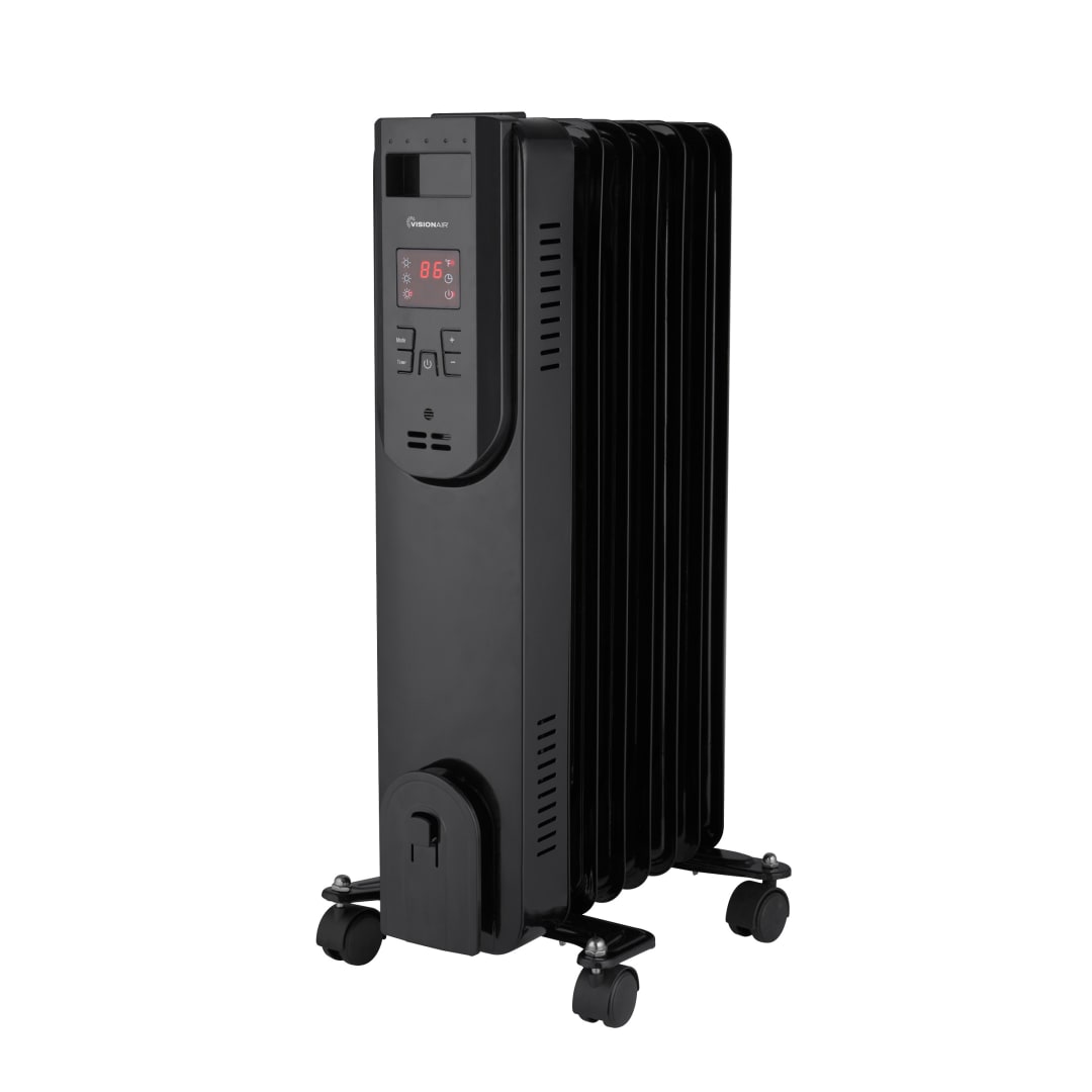 24" 1500/900/600W Digital Oil-Filled Heater with Remote