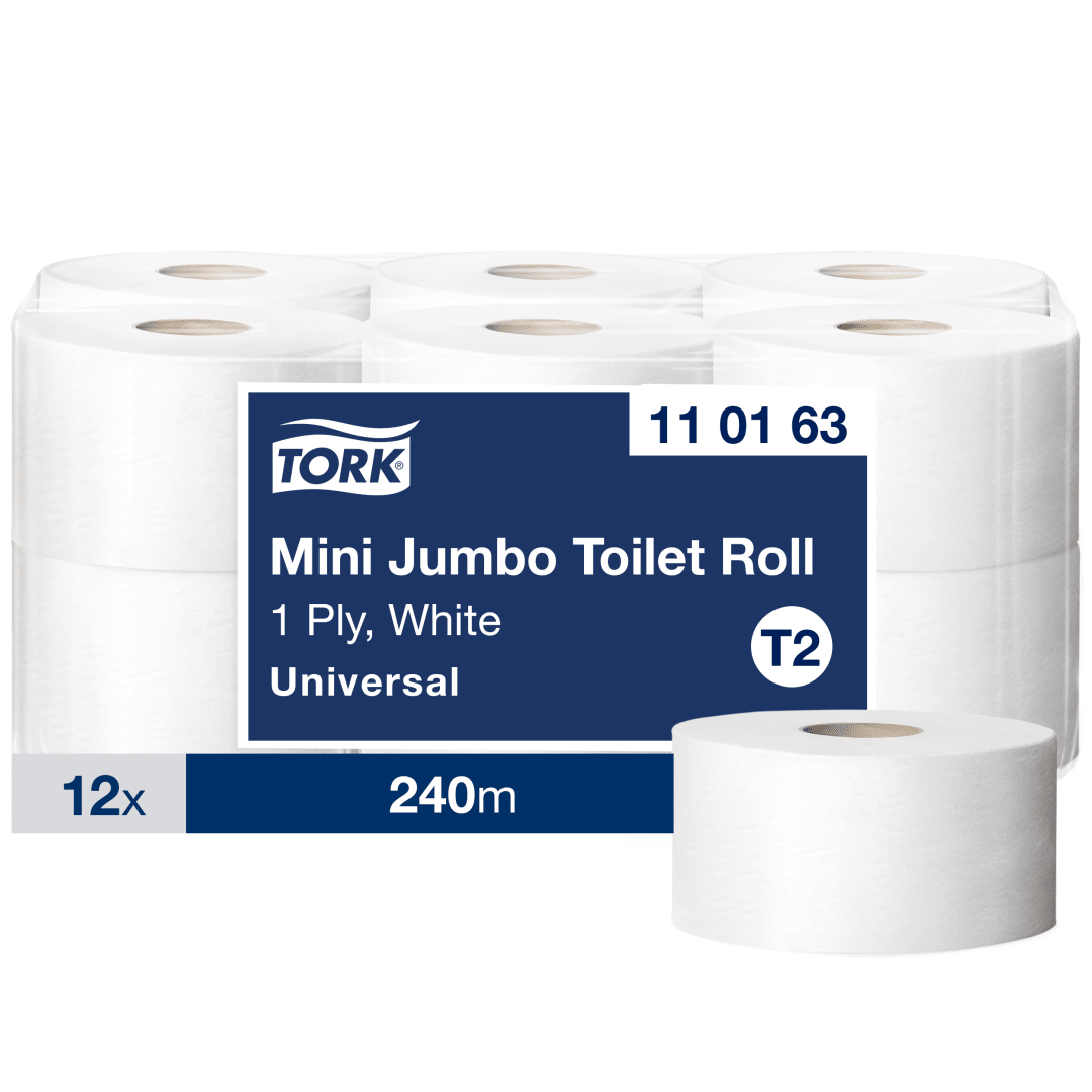 Tork Mini Jumbo Toilet Roll Universal - 1 Ply