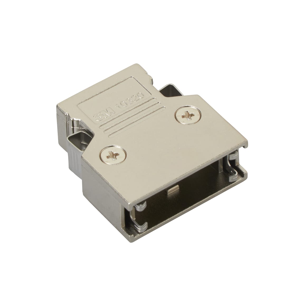 3M™ 10320-C200-00, MDR Rundkabel Verbinder Griffkappe, Metall 180° Kabelausgang, 20-pol, 103 Serie