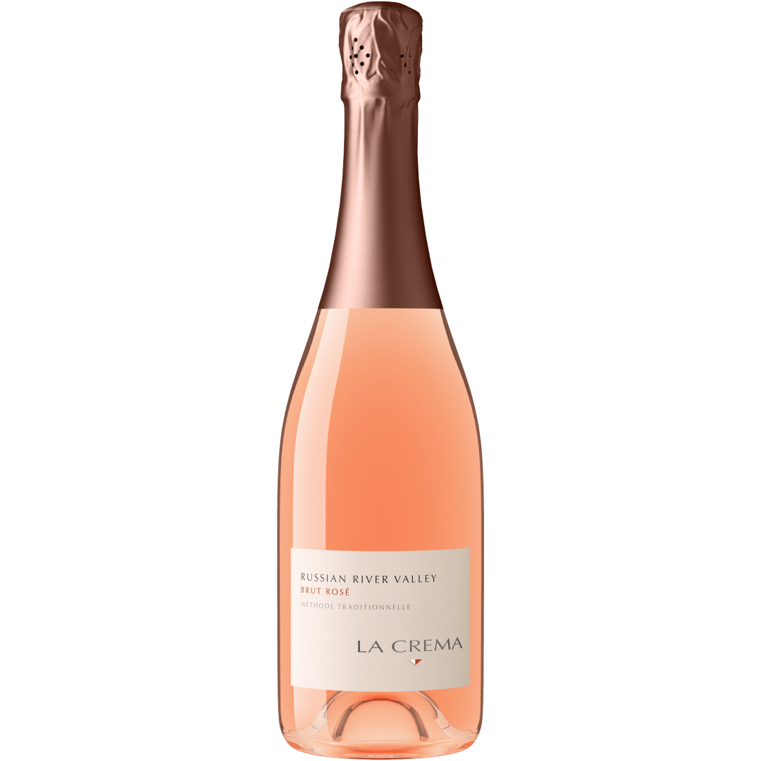 La Crema Brut Rosé Sparkling Wine Sparkling Rose, 750ml