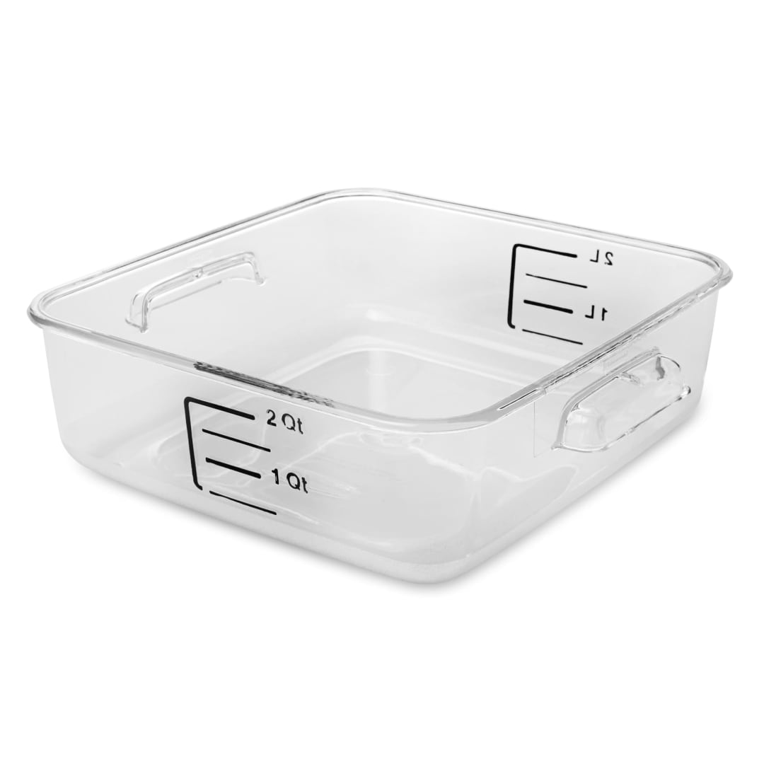 Square Storage Container 2-Quart Clear