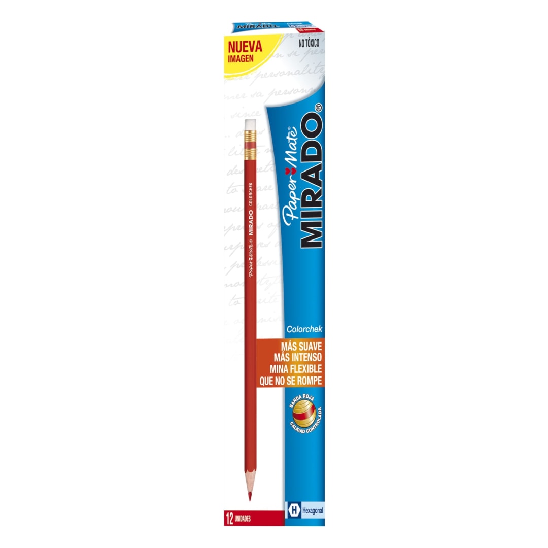 LAPIZ COLORCHECK ROJO CAJAX12