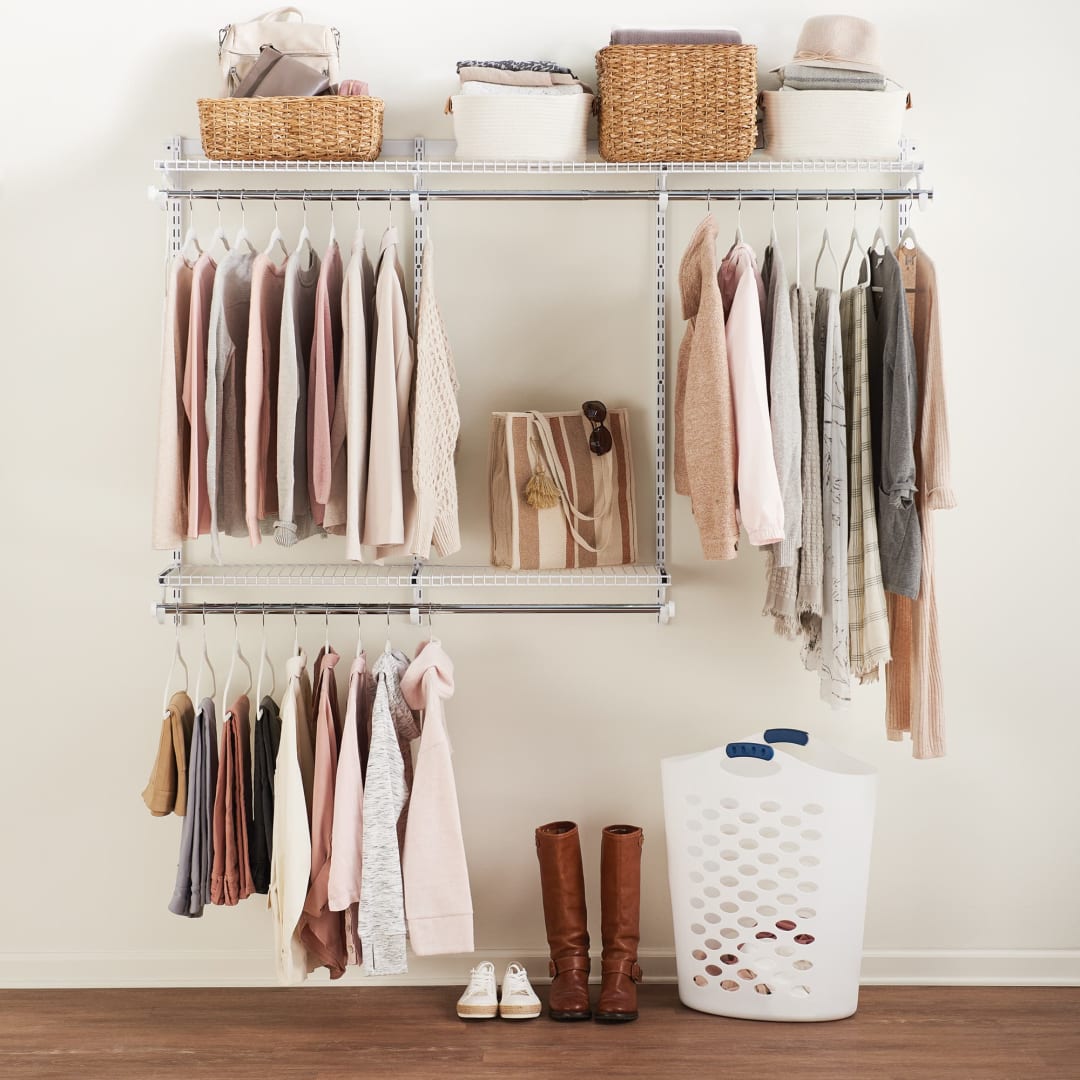 Rubbermaid Configurations White 3-6 foot Closet Kit