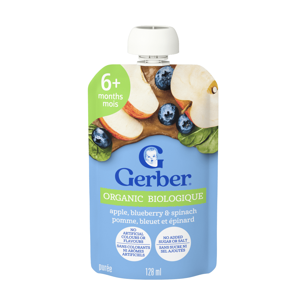 GERBER Orgnc PureeAppBlubSpin 12x128mlCA