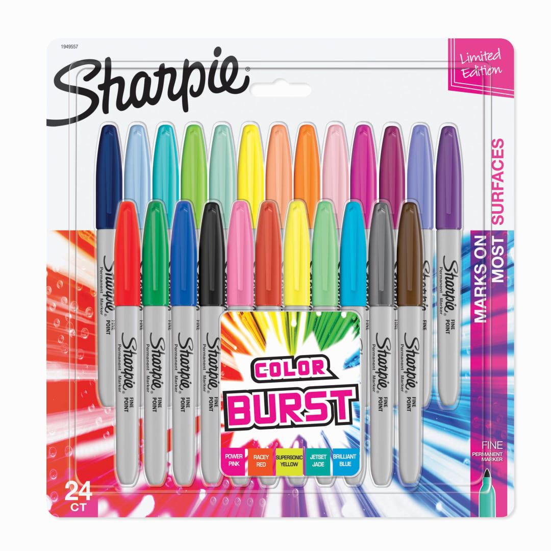 SHARPIE FINE COLOR BURST 24CD