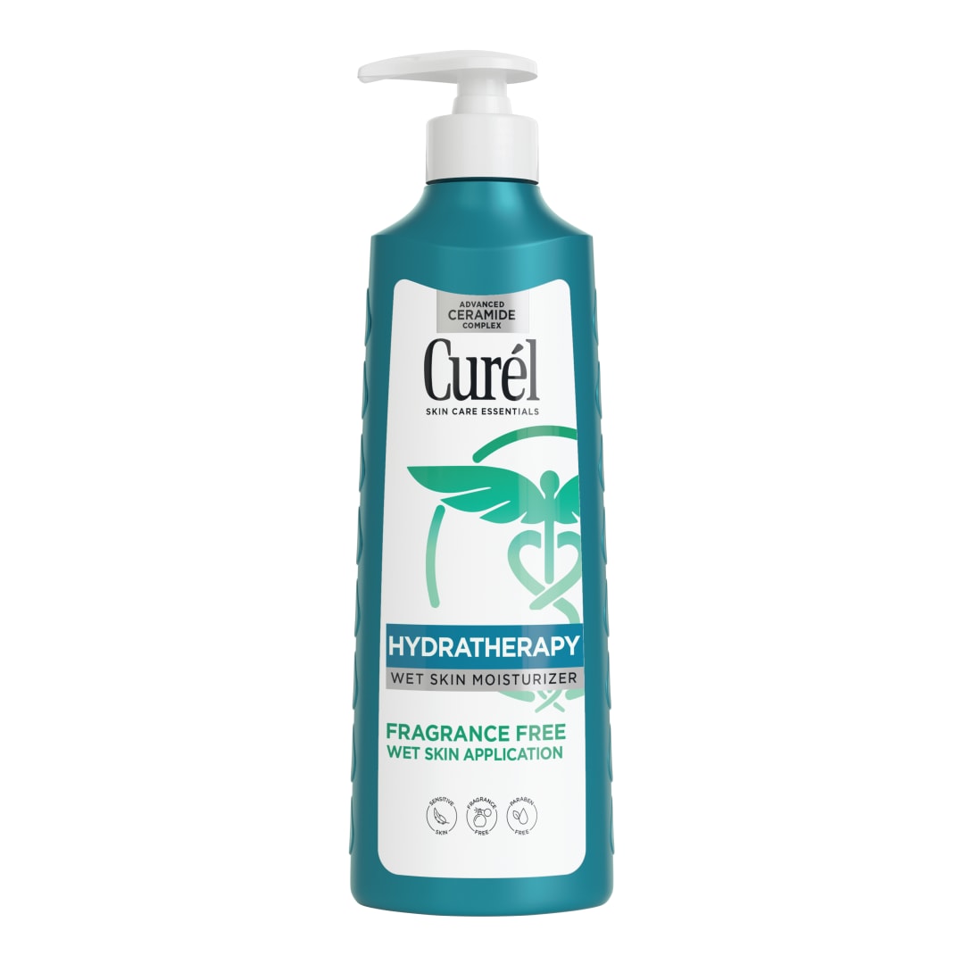 Curel Itch Defense In-Shower Body Lotion, Fragrance Free, 12 fl oz