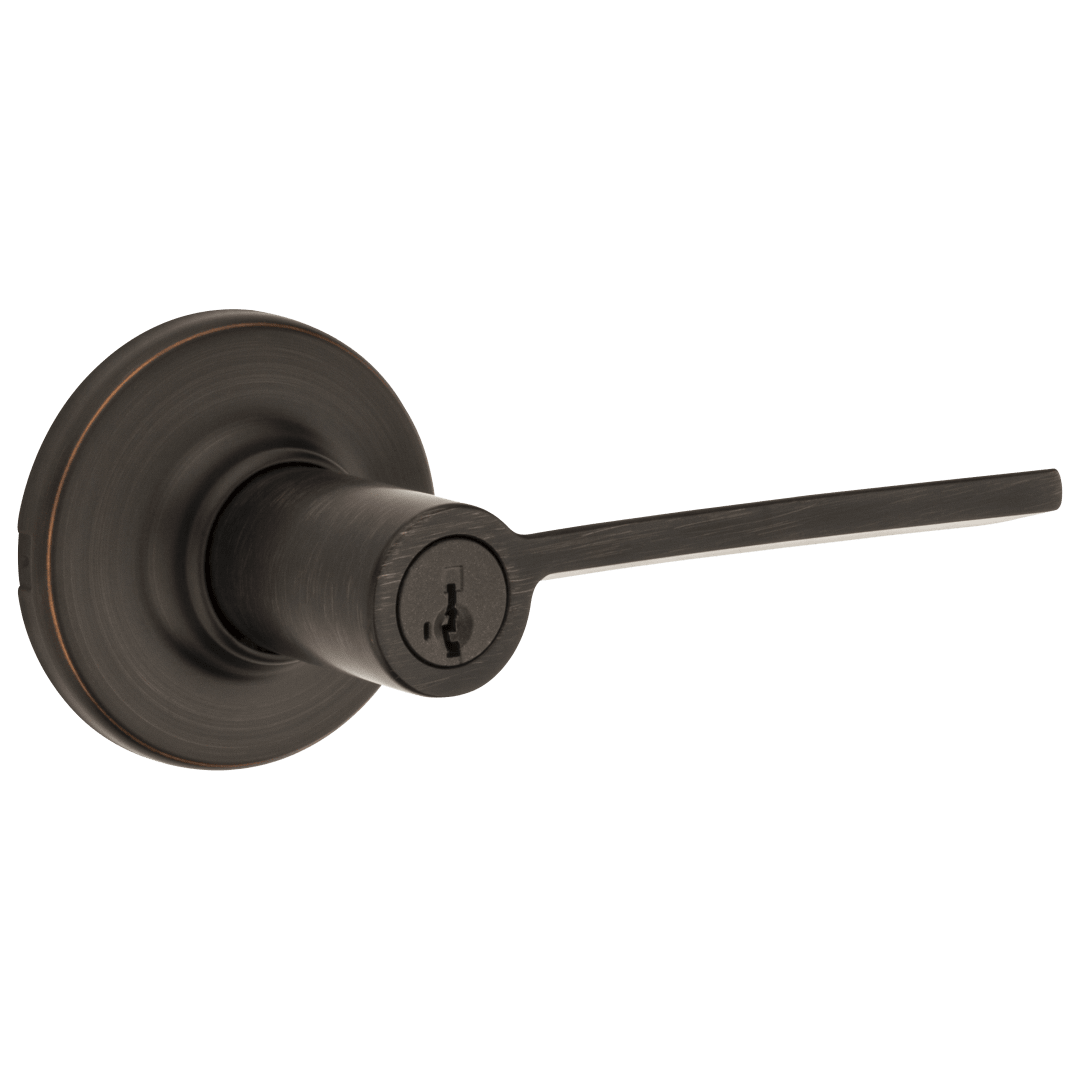 Ladera Keyed Entry Lever featuring SmartKey Security™ in Venetian Bronze