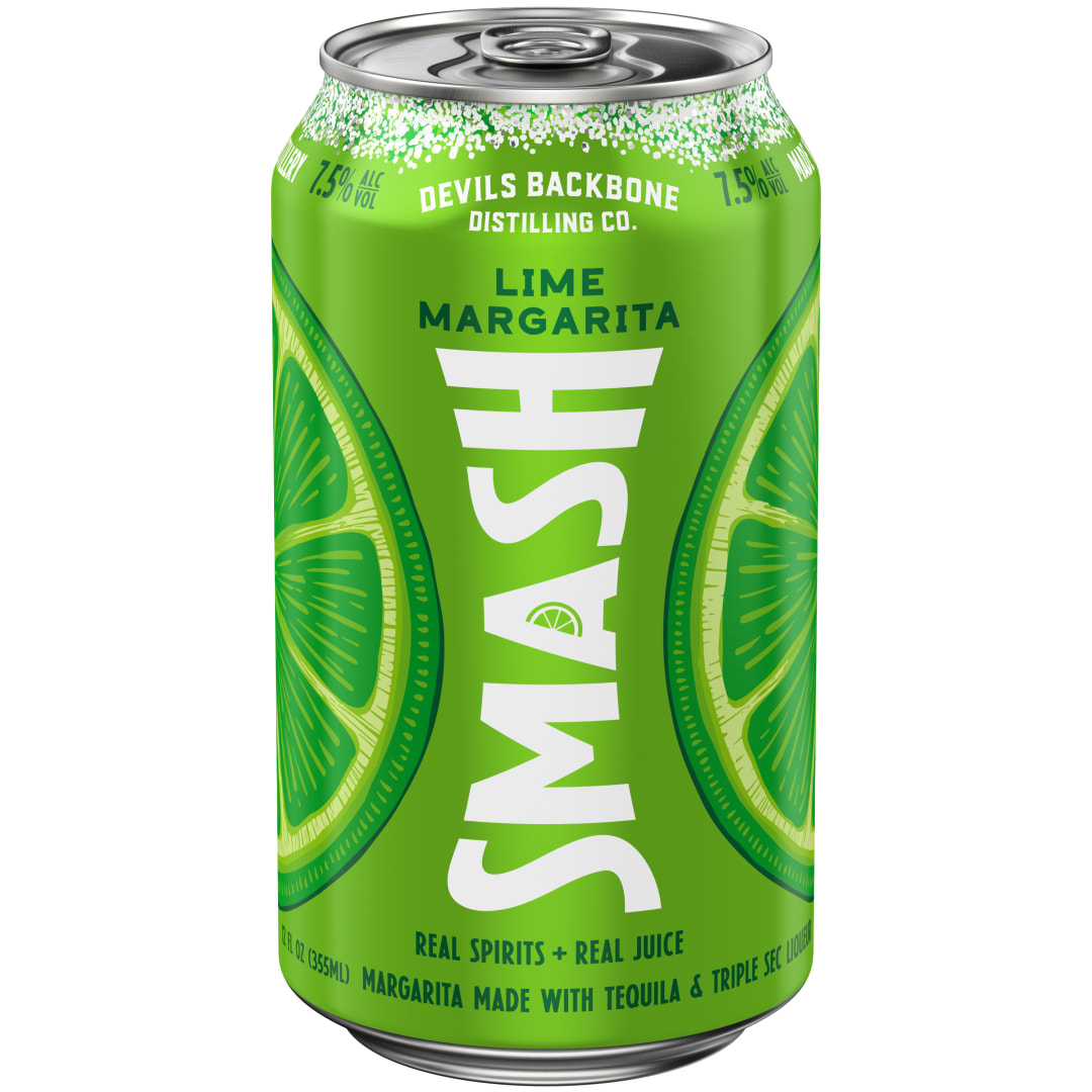 Devils Backbone Tequila Smash Lime Margarita 12 oz Single CAN 7_5ABV - Plain Aluminum - Standard Gloss - Craft Direct