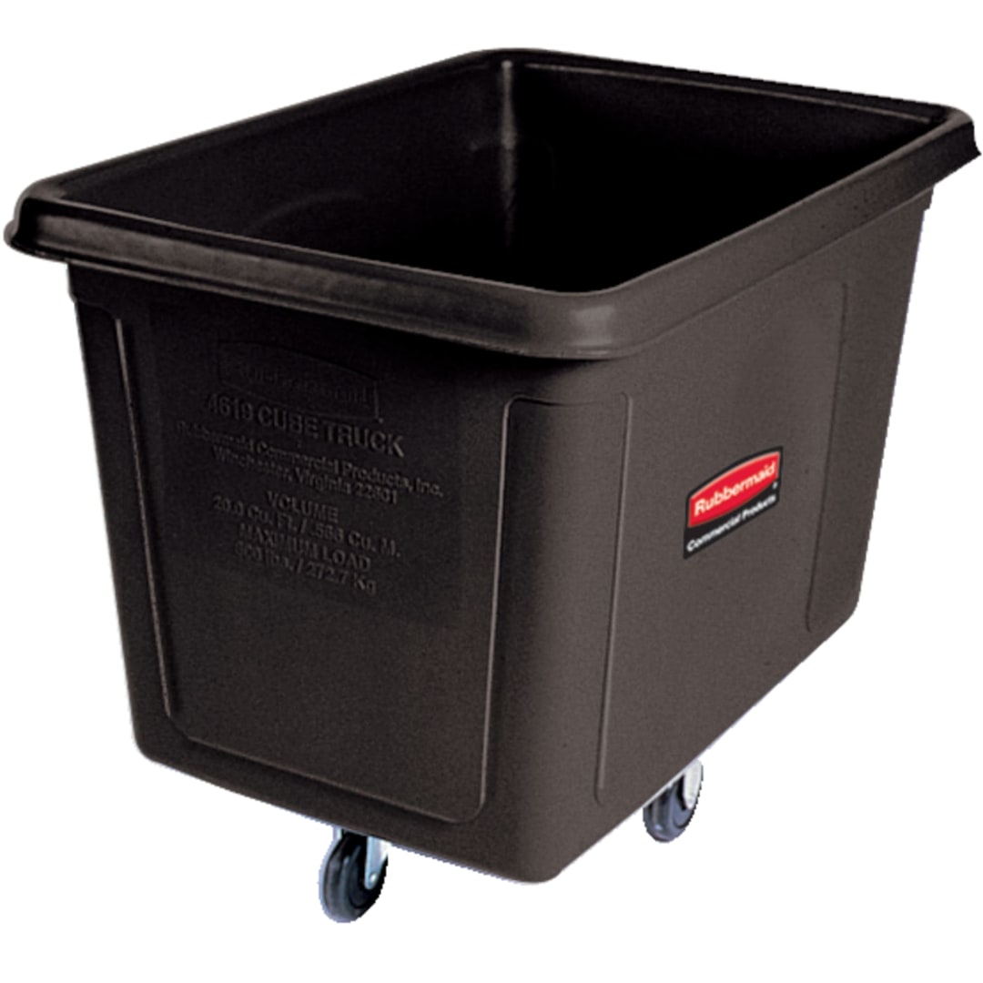Rubbermaid Commercial Products 20 Cubic Foot, Cube Truck, Black