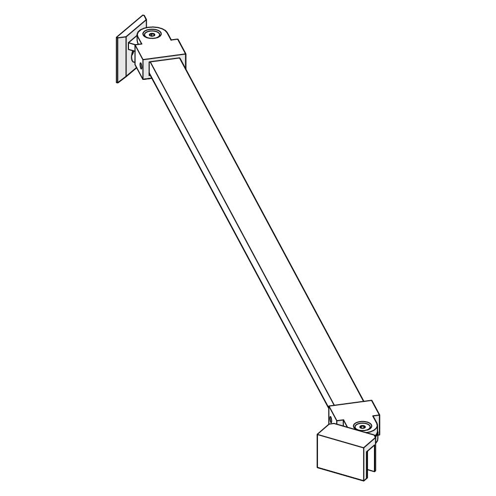 Support Bar Assembly for 5/16" Thick Glass