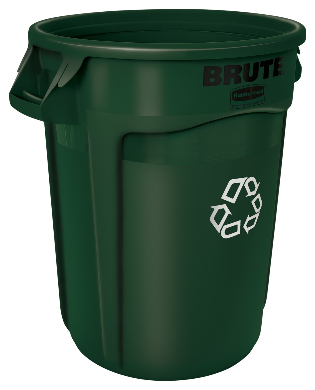 Vented BRUTE® Recycling 32 Gal Dark Green