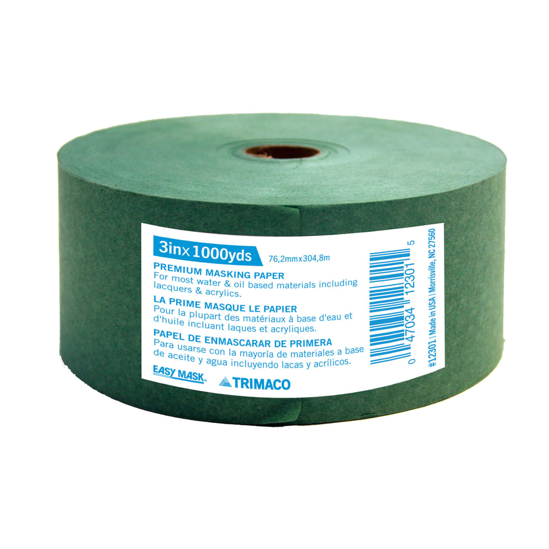 Easy Mask® Premium Masking Paper, Green, 3"x1000'