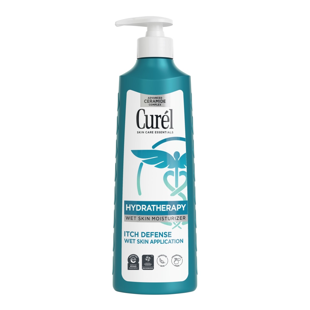 Curel Itch Defense In Shower Lotion For Wet Skin, 12 fl oz