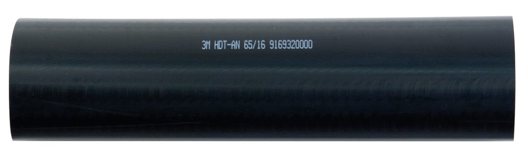 3M™ HDT-AN Heat Shrink Tubing, Polyolefin with Adhesive, Black, 65.0/16.0 mm, 1 m Piece