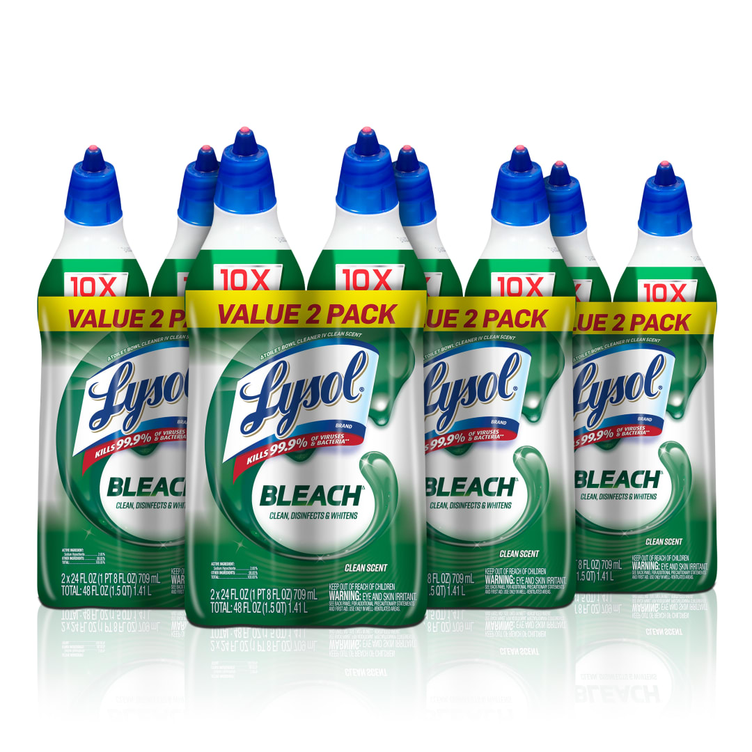 LYSOL® Toilet Bowl Cleaner - with Bleach Twin Pack 6/(2x24) oz.