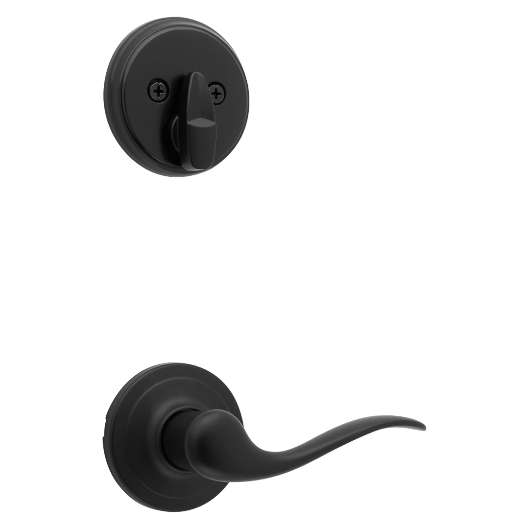 Tustin Interior Pack with Interior Lever in Matte Black