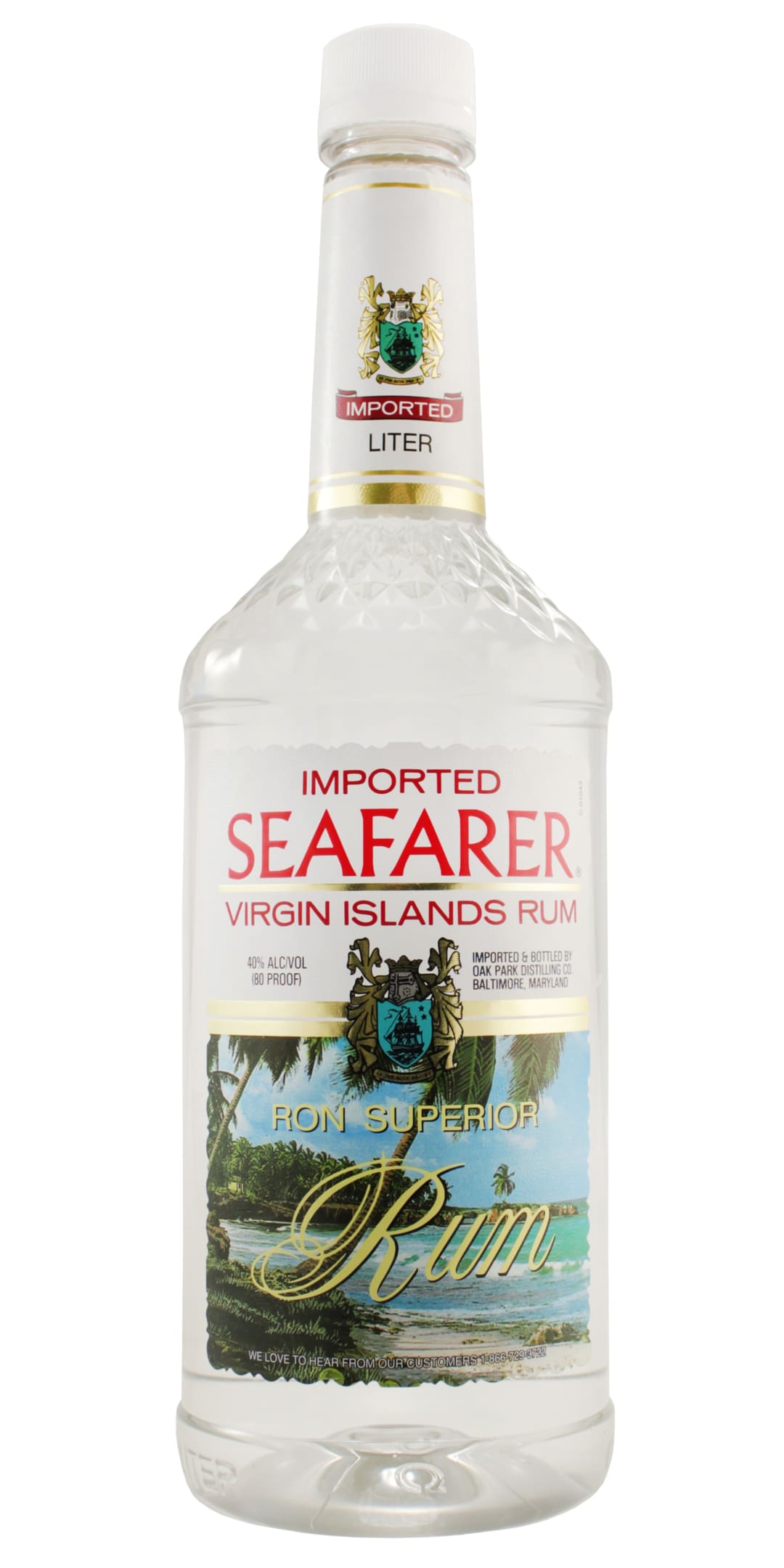 Seafarer White Rum 1l 80 Proof