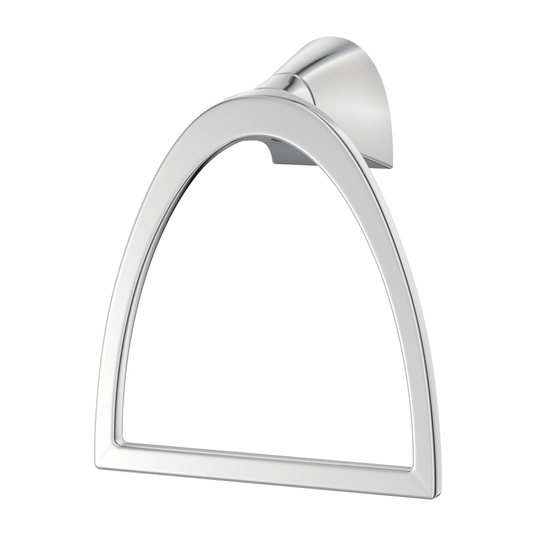 Karci Towel Ring in Polished Chrome