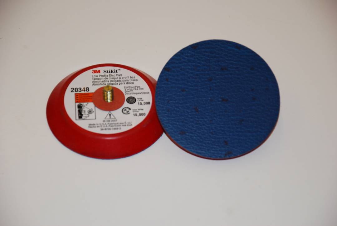Suporte 3M™ Stikit™, 76mm diâmetro, Sem furo, Rosca Externa 6,35mm - 24 fios - PN20348